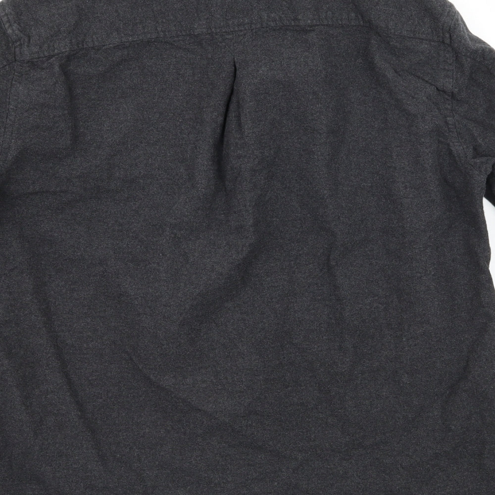 River Island Mens Grey    Button-Up Size S