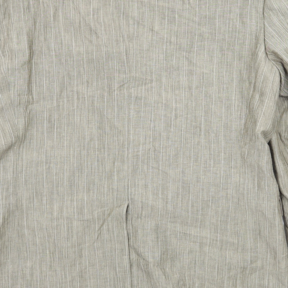 Lakeland Mens Beige Striped  Jacket Suit Jacket Size L