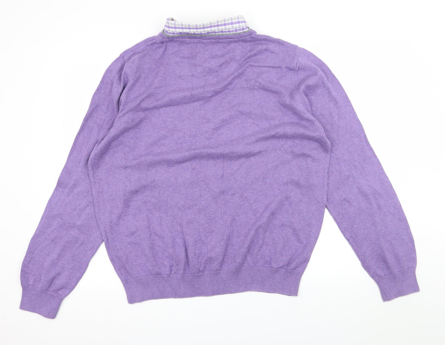 Marks and Spencer Mens Purple  Knit Pullover Jumper Size L
