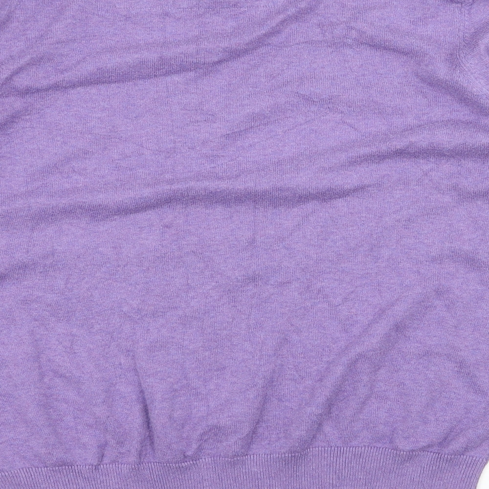 Marks and Spencer Mens Purple  Knit Pullover Jumper Size L