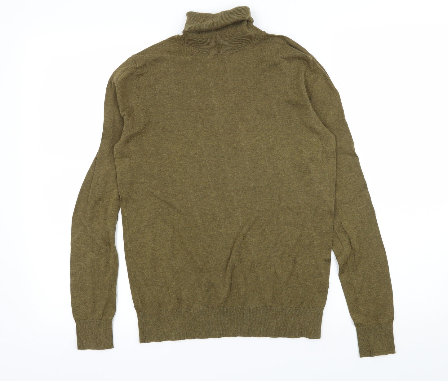 Massimo Dutti Mens Green  Knit Pullover Jumper Size M