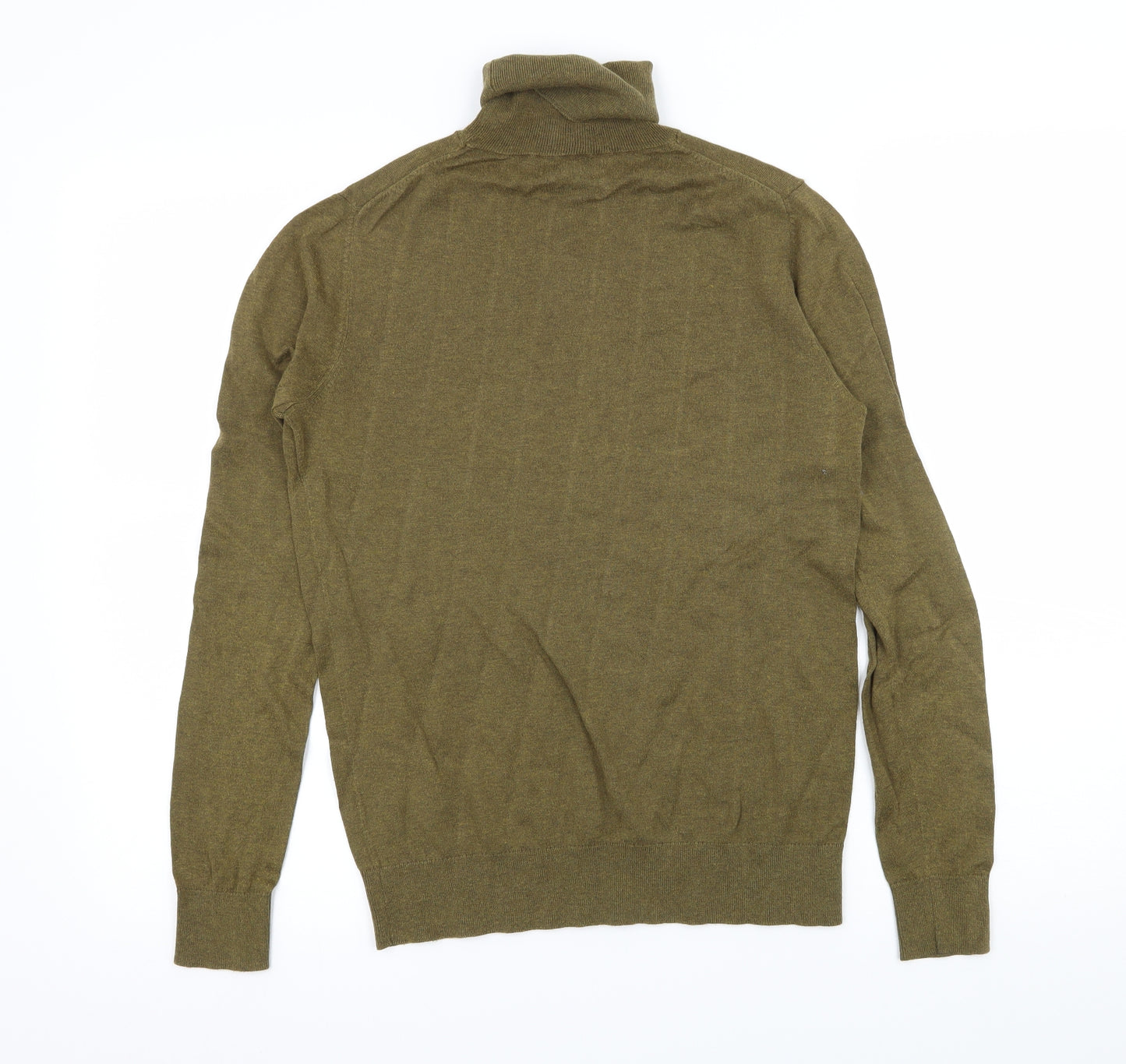 Massimo Dutti Mens Green  Knit Pullover Jumper Size M