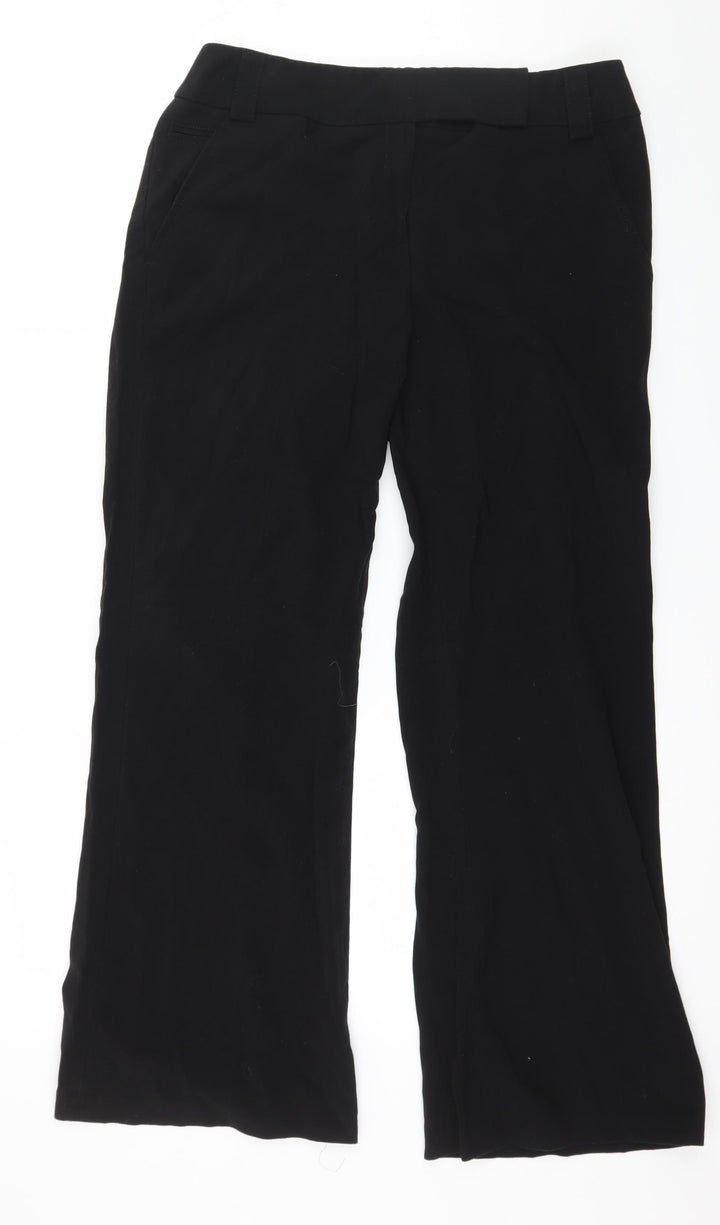 Dorothy Perkins Womens Black Trousers Size 12 L27 in