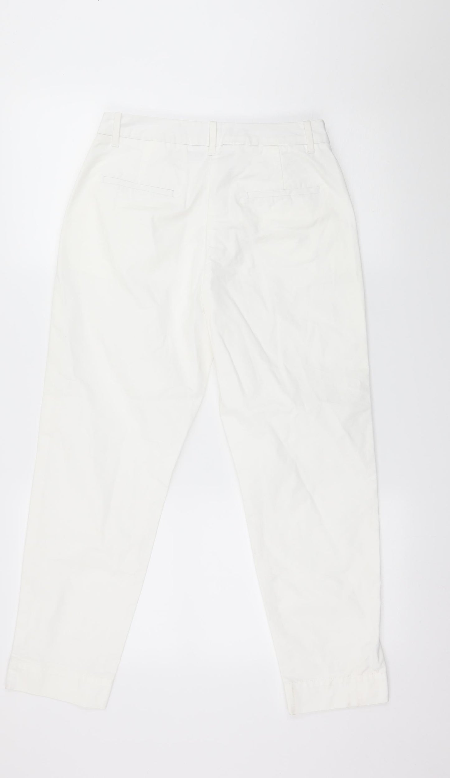 Marks and Spencer Womens White   Trousers  Size 8 L25 in