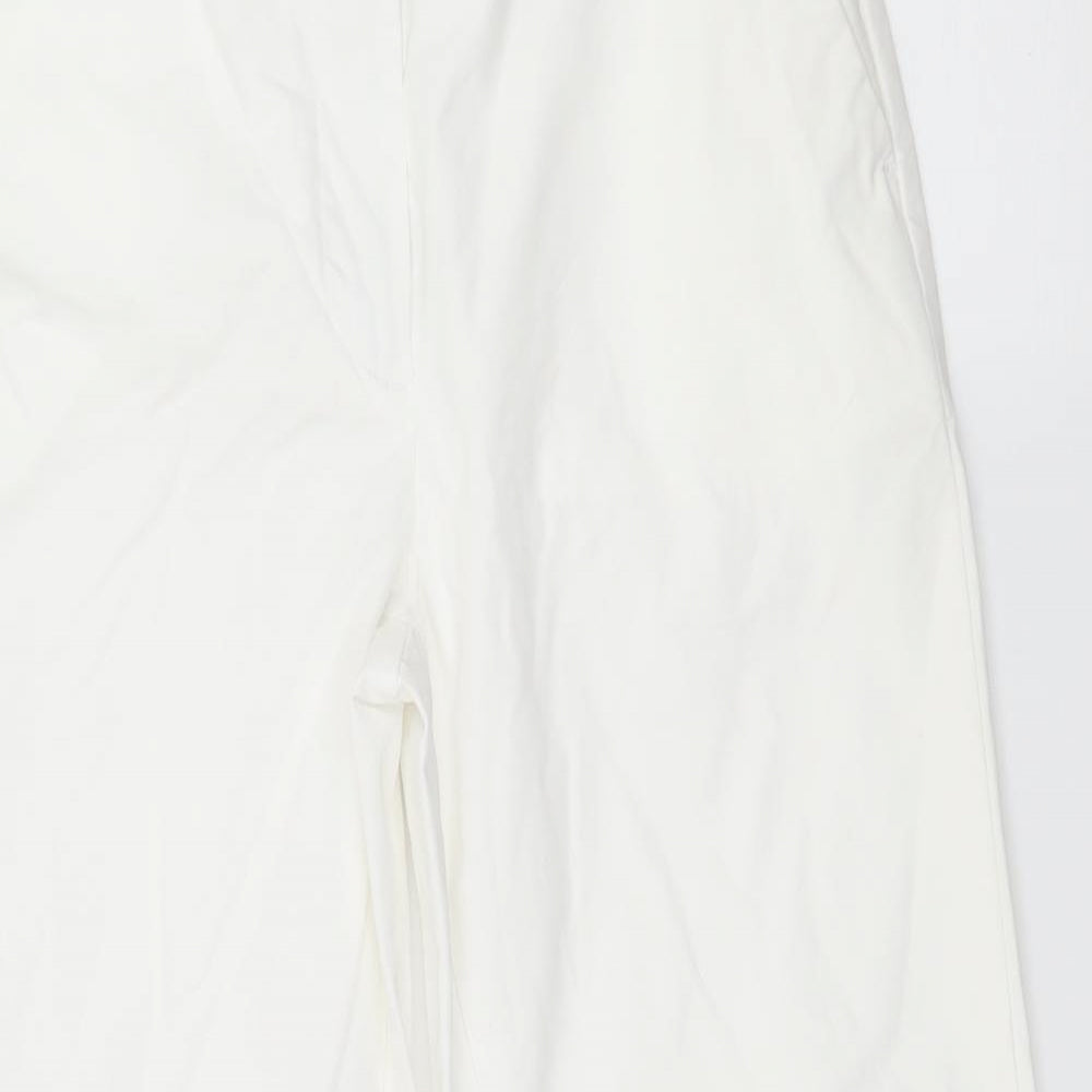 Marks and Spencer Womens White   Trousers  Size 8 L25 in