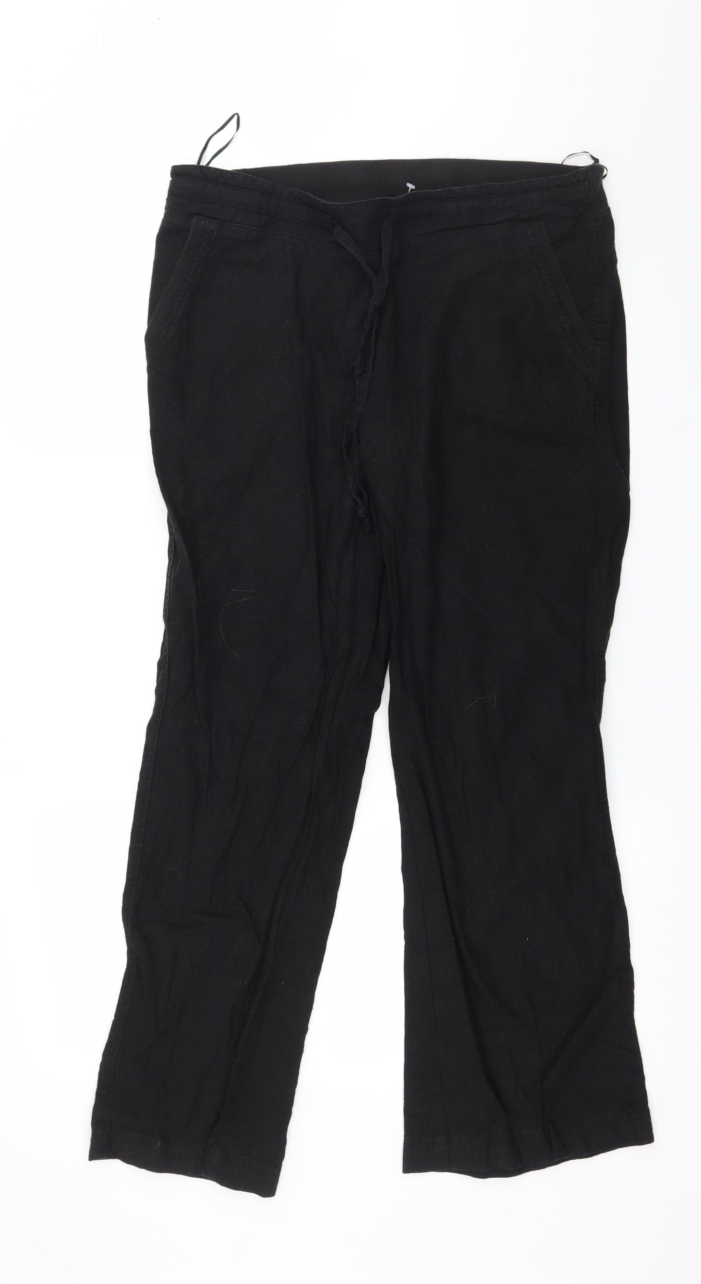 Sugar Crisp Womens Black   Trousers  Size 12 L29 in