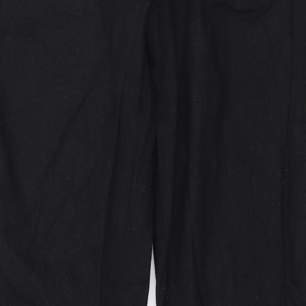 Sugar Crisp Womens Black   Trousers  Size 12 L29 in
