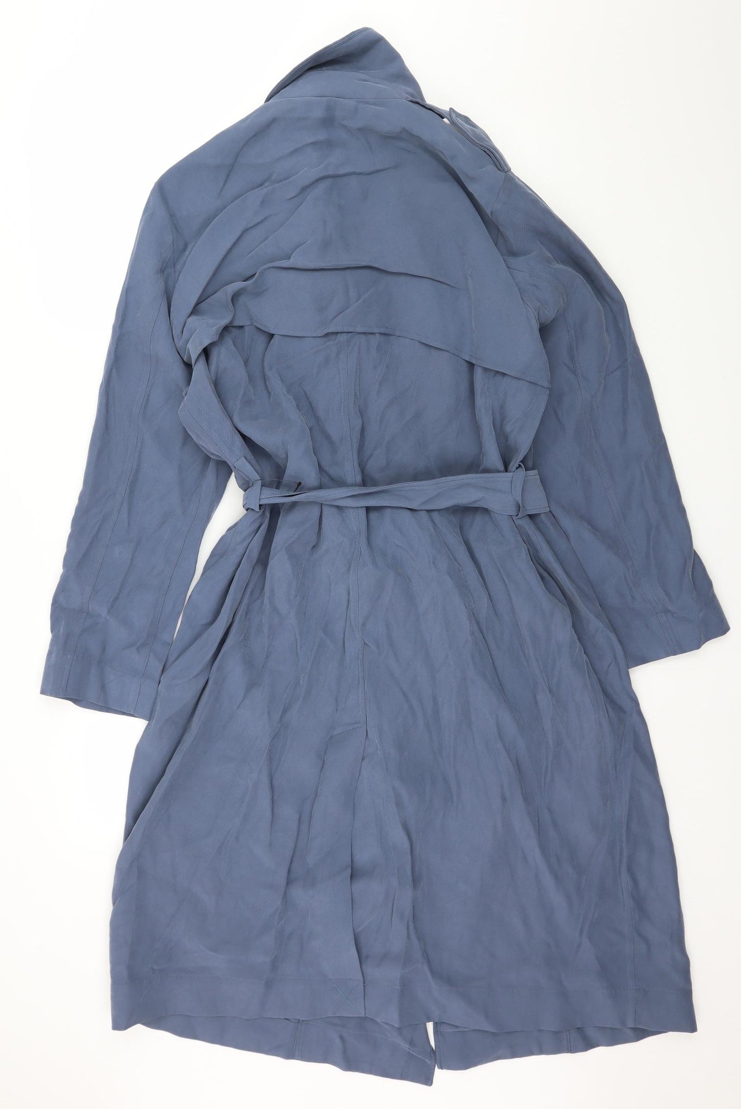 Marks and Spencer Womens Blue   Overcoat Coat Size 16