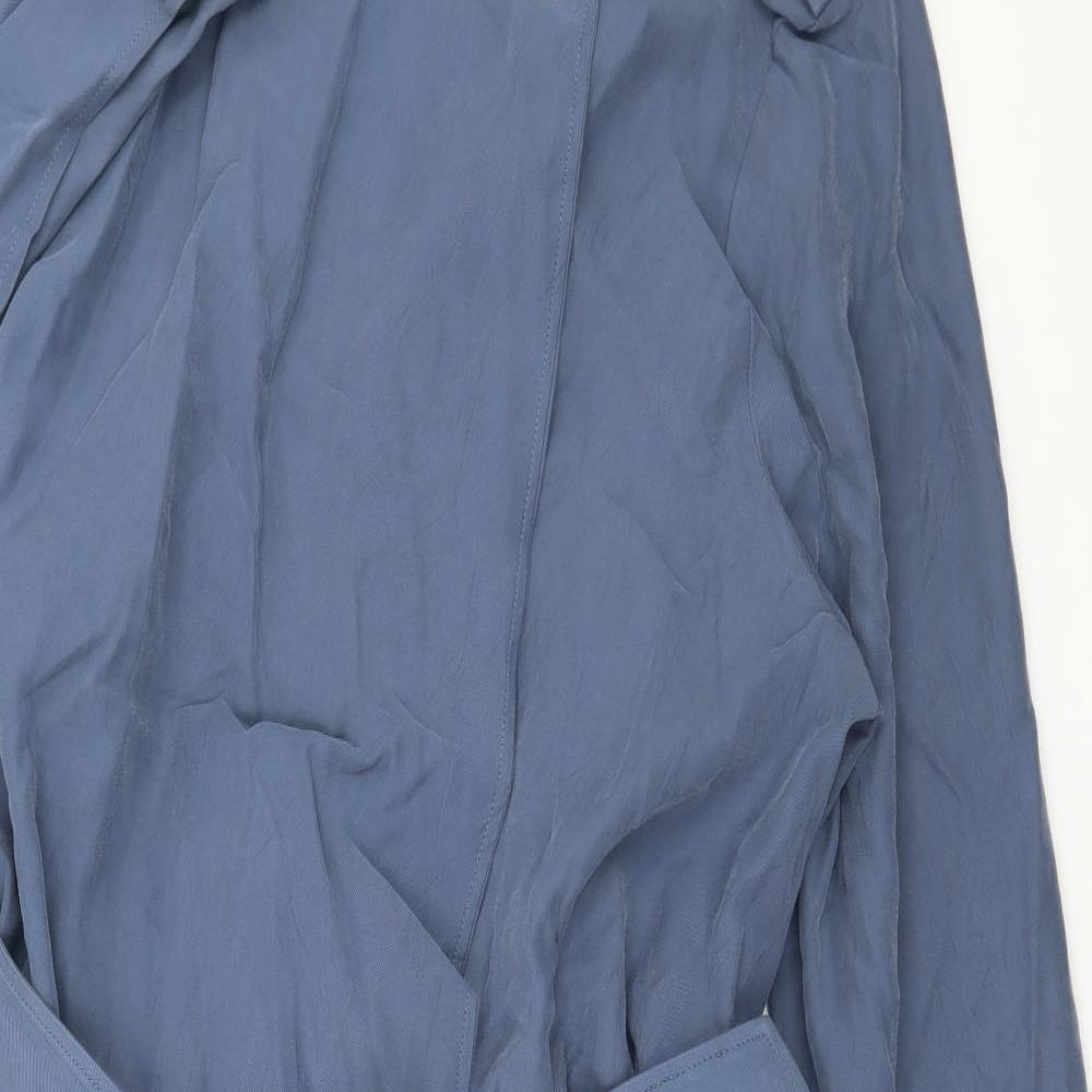 Marks and Spencer Womens Blue   Overcoat Coat Size 16