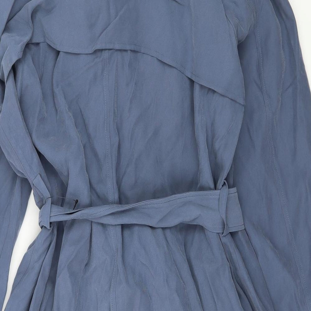 Marks and Spencer Womens Blue   Overcoat Coat Size 16
