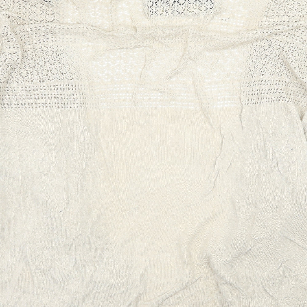 Lee Womens Beige  Knit Cape Jumper Size S