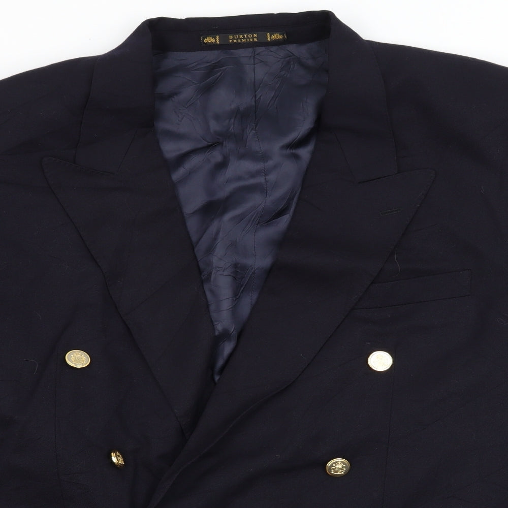 Burton Mens Blue   Jacket Suit Jacket Size XL