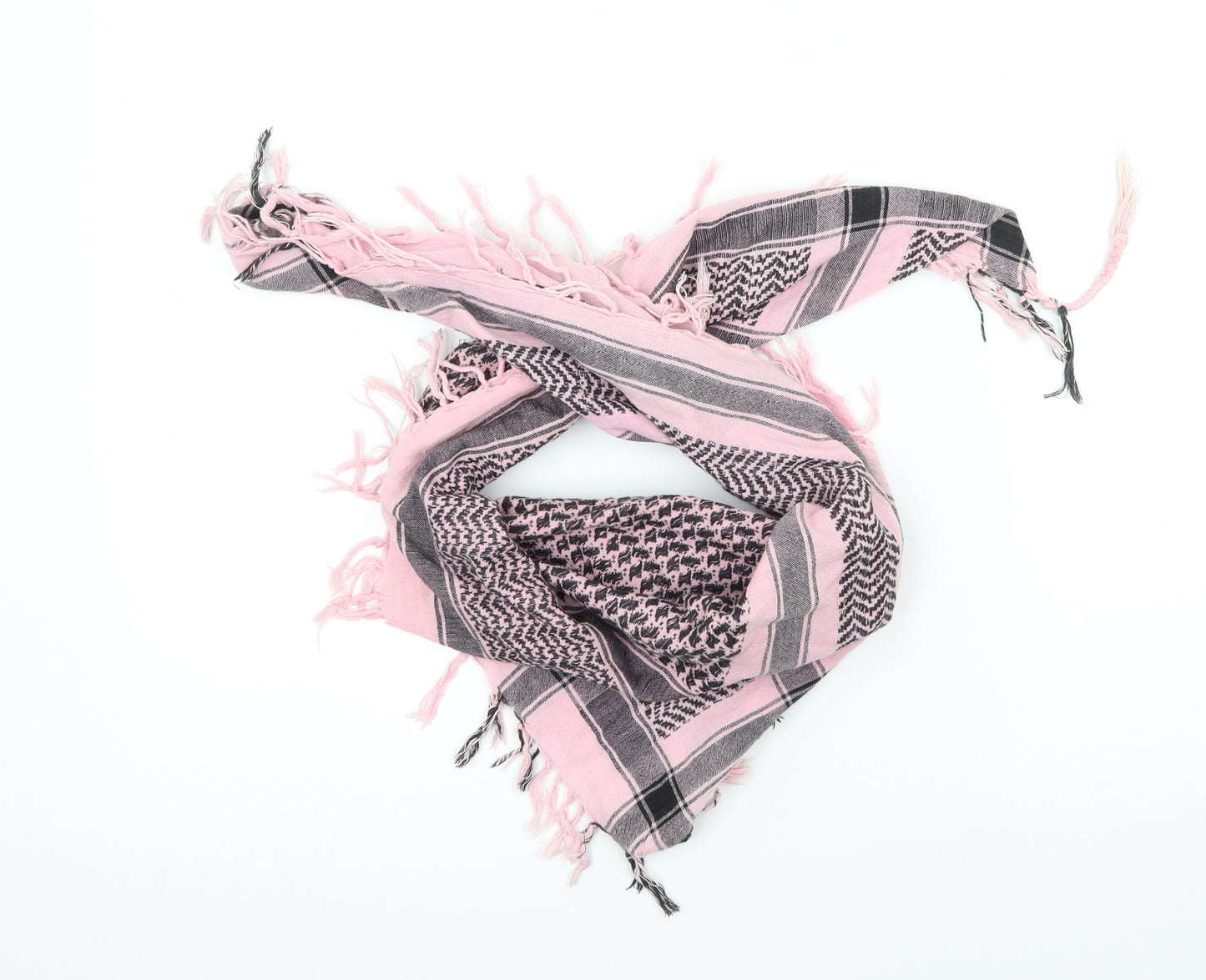 Preworn Womens Pink Check   Scarf