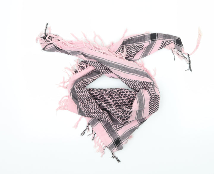 Preworn Womens Pink Check   Scarf