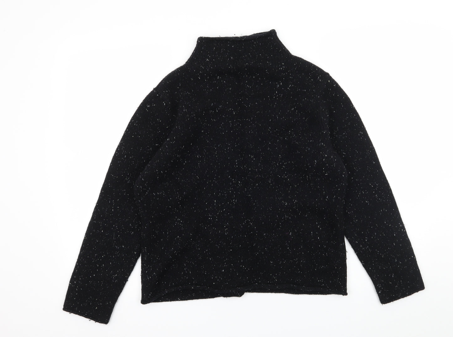 Scriba Womens Black  Knit Cardigan Jumper Size L