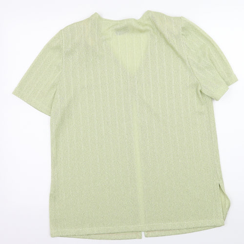 Galmes Womens Green  Knit Cardigan Jumper Size M
