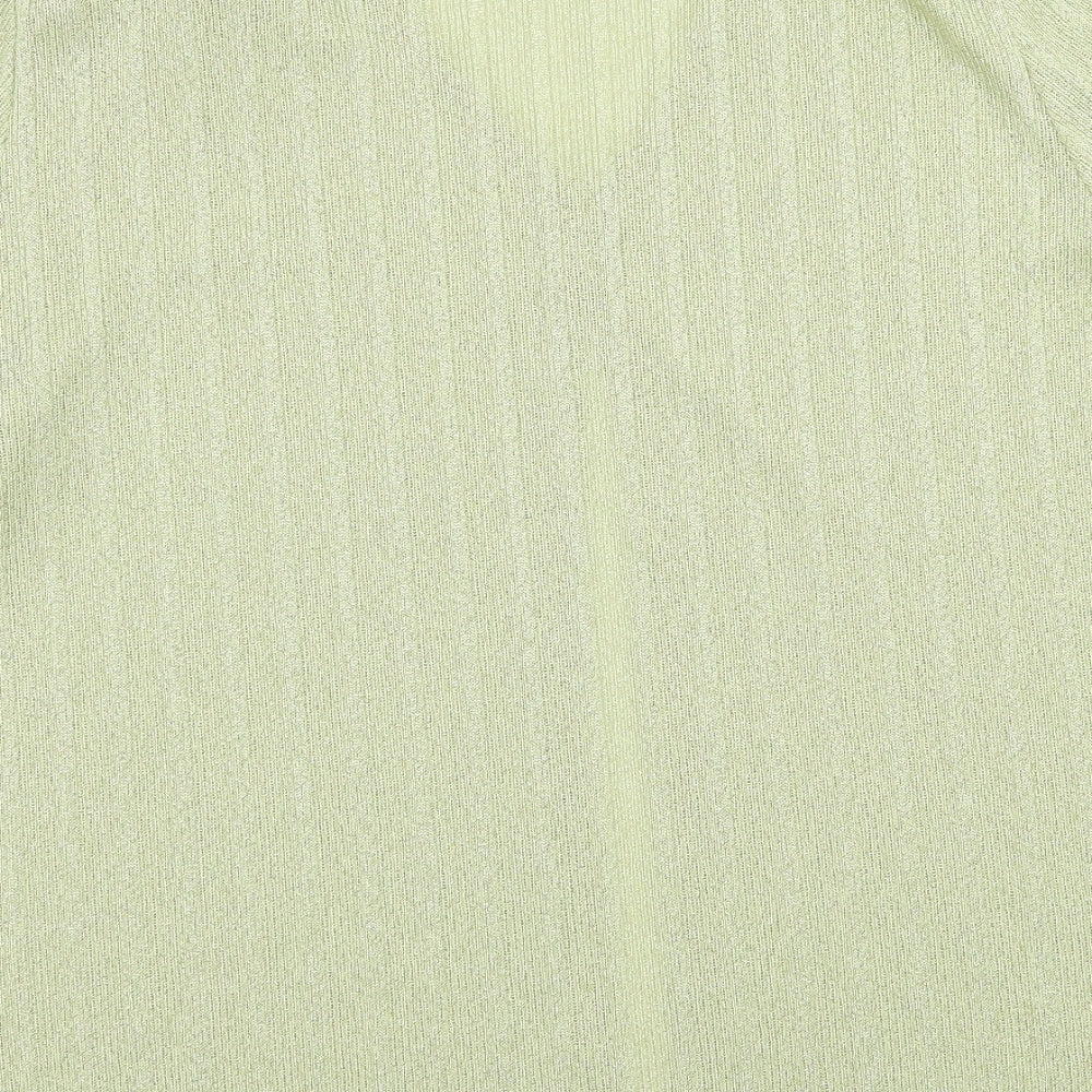 Galmes Womens Green  Knit Cardigan Jumper Size M