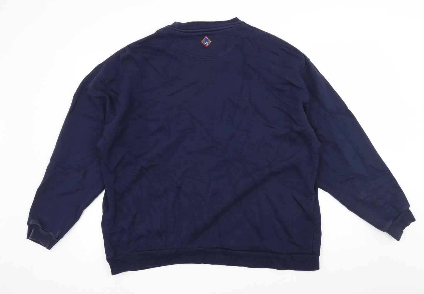 Glenmuir Womens Blue  Jersey Pullover Sweatshirt Size XL