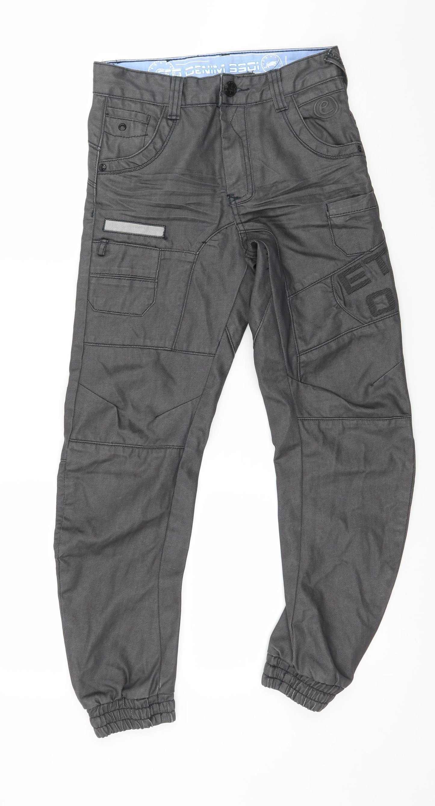 ETO Mens Grey  Denim Tapered Jeans Size 27 in L27 in
