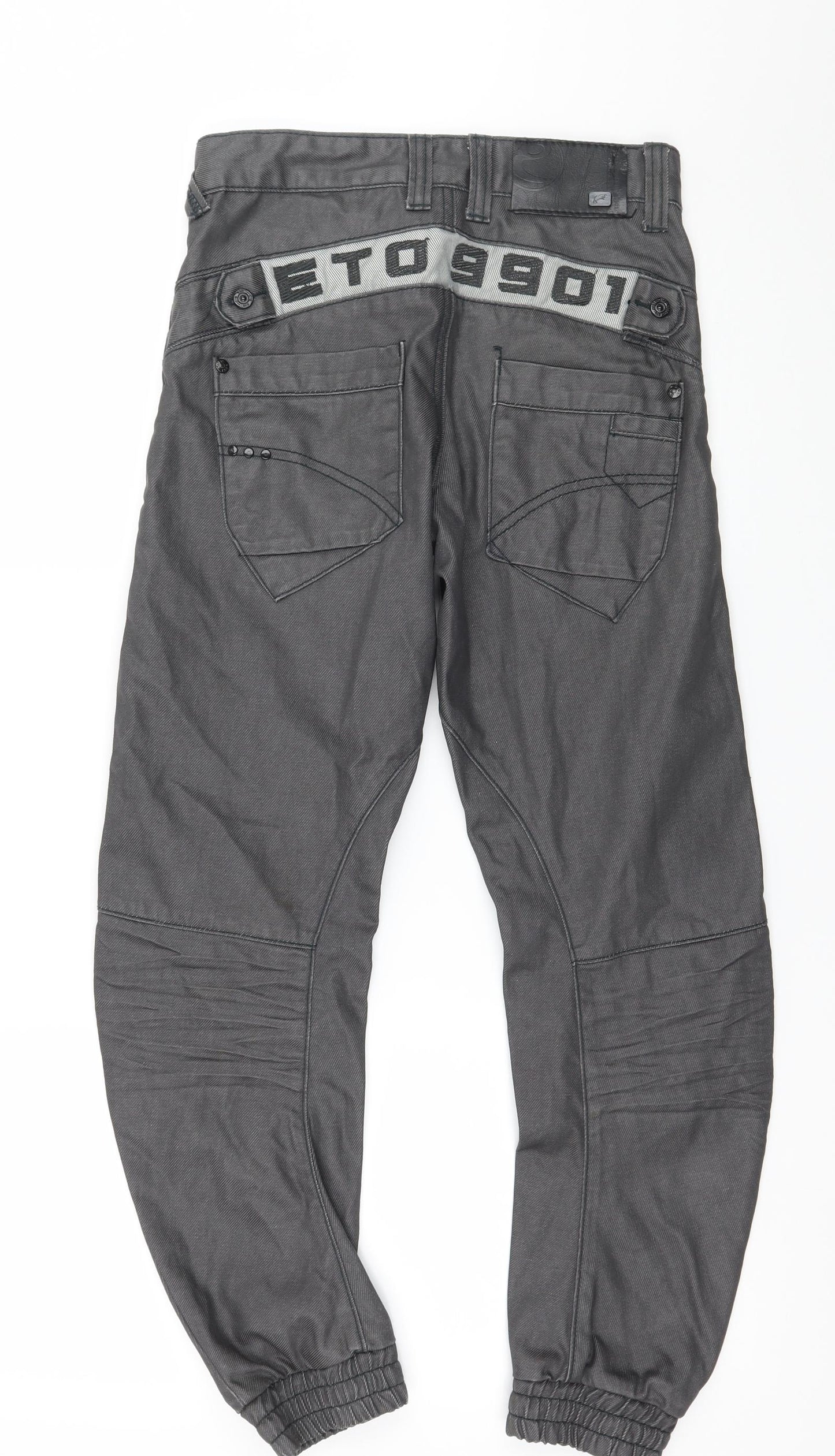 ETO Mens Grey  Denim Tapered Jeans Size 27 in L27 in