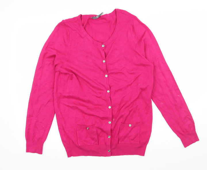 BHS Womens Pink Knit Pullover Jumper Size 14