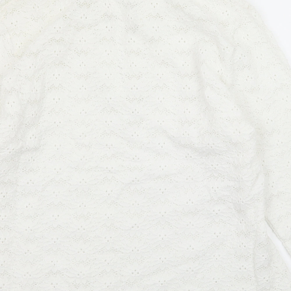 NEXT Womens White  Jersey Basic Blouse Size 18