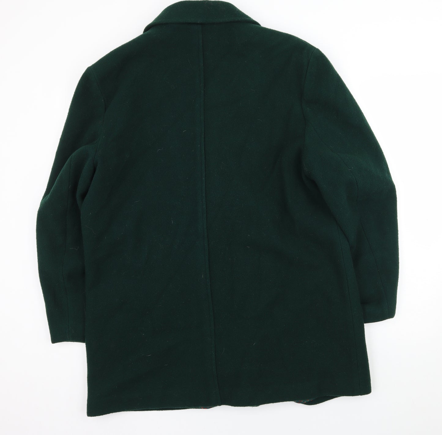 Preworn Womens Green   Overcoat Coat Size 14