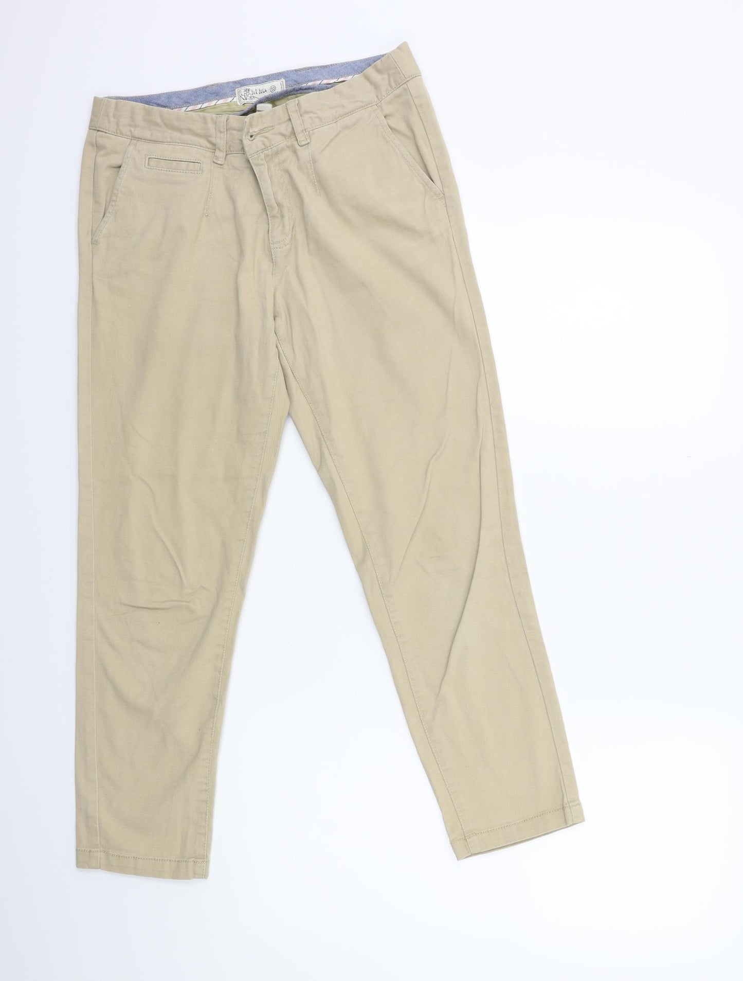 Fat Face Womens Beige   Chino Trousers Size 10 L25 in