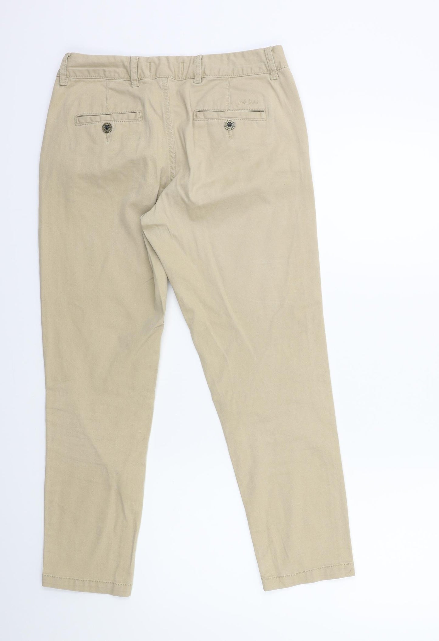 Fat Face Womens Beige   Chino Trousers Size 10 L25 in