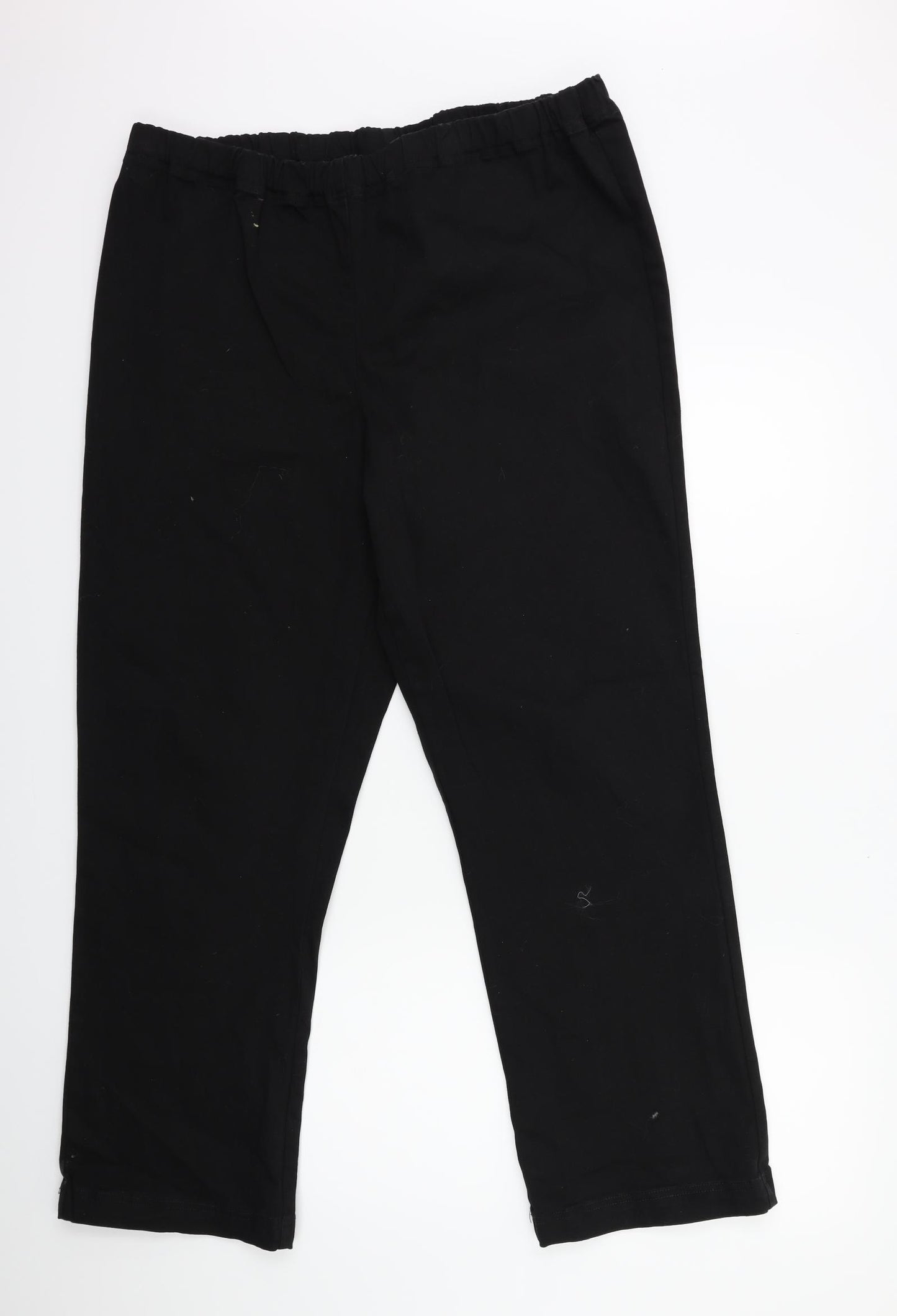 Cotton Traders Womens Black   Trousers  Size 20 L30 in