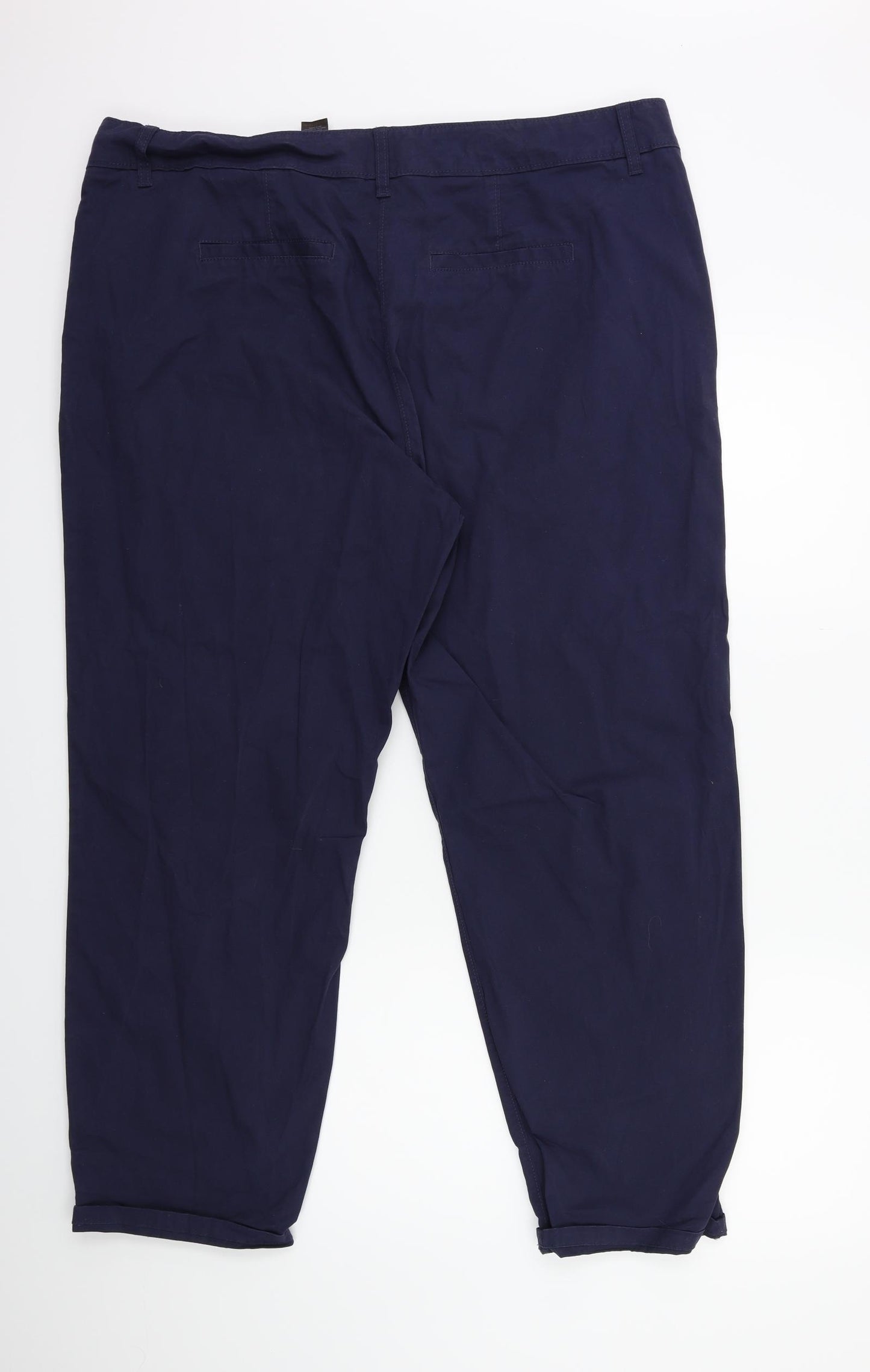 NEXT Womens Blue   Chino Trousers Size 20 L28 in