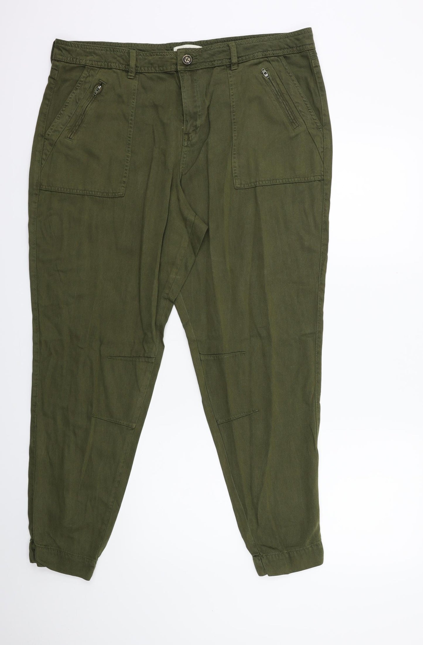 F&F Womens Green   Trousers  Size 18 L28 in