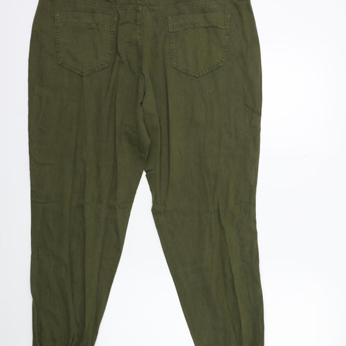 F&F Womens Green   Trousers  Size 18 L28 in