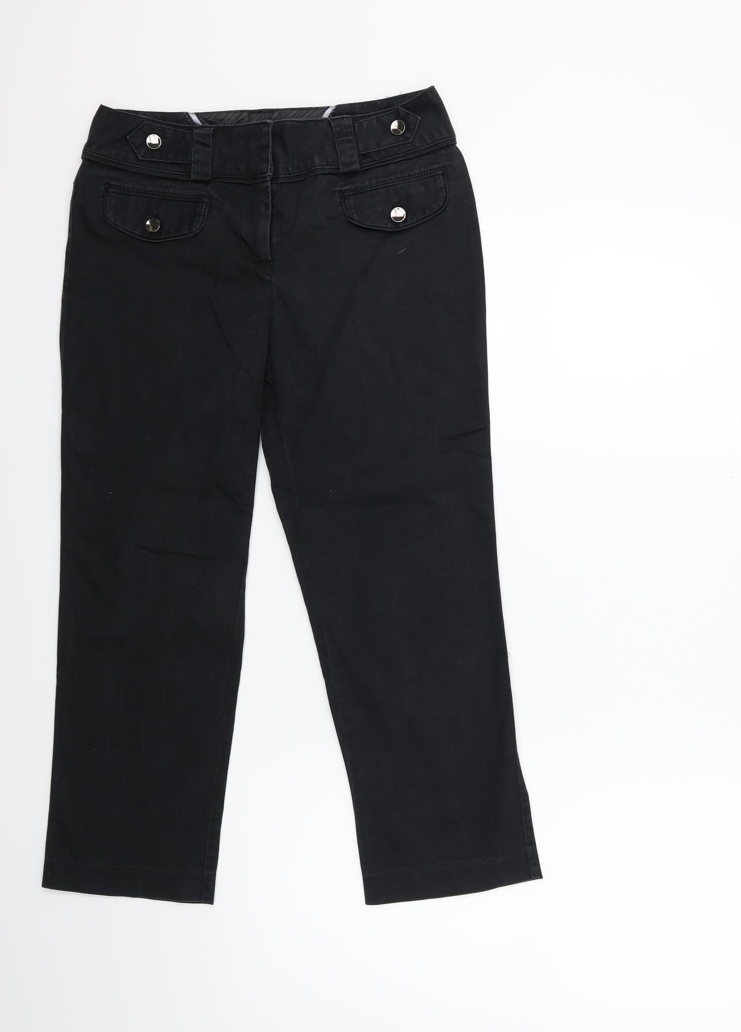 NEXT Womens Black   Trousers  Size 28 in L23 in