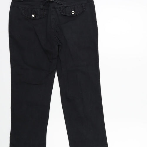 NEXT Womens Black   Trousers  Size 28 in L23 in