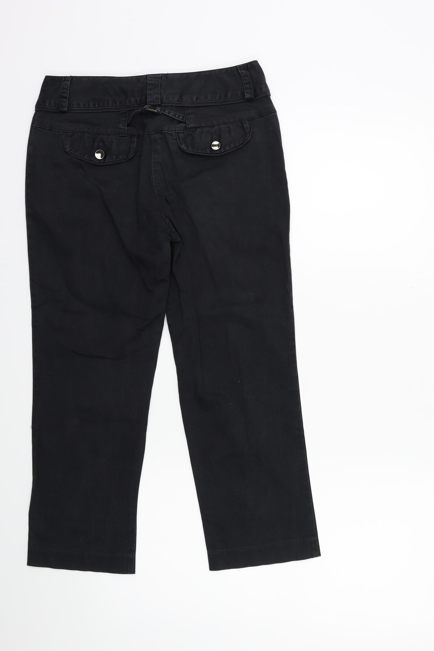 NEXT Womens Black   Trousers  Size 28 in L23 in