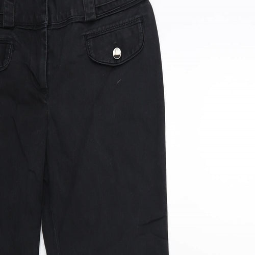 NEXT Womens Black   Trousers  Size 28 in L23 in
