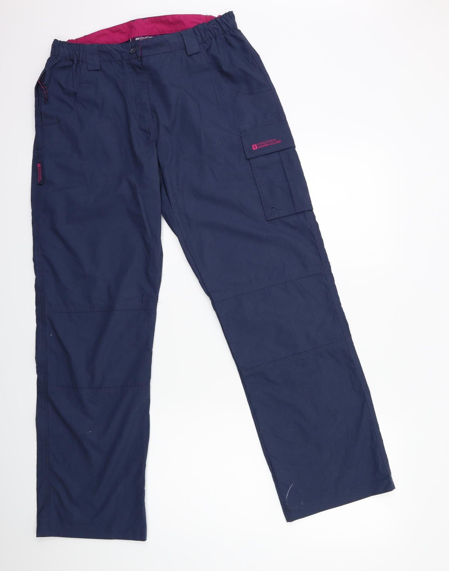 Mountain Warehouse Womens Blue   Cargo Trousers Size 12 L30 in