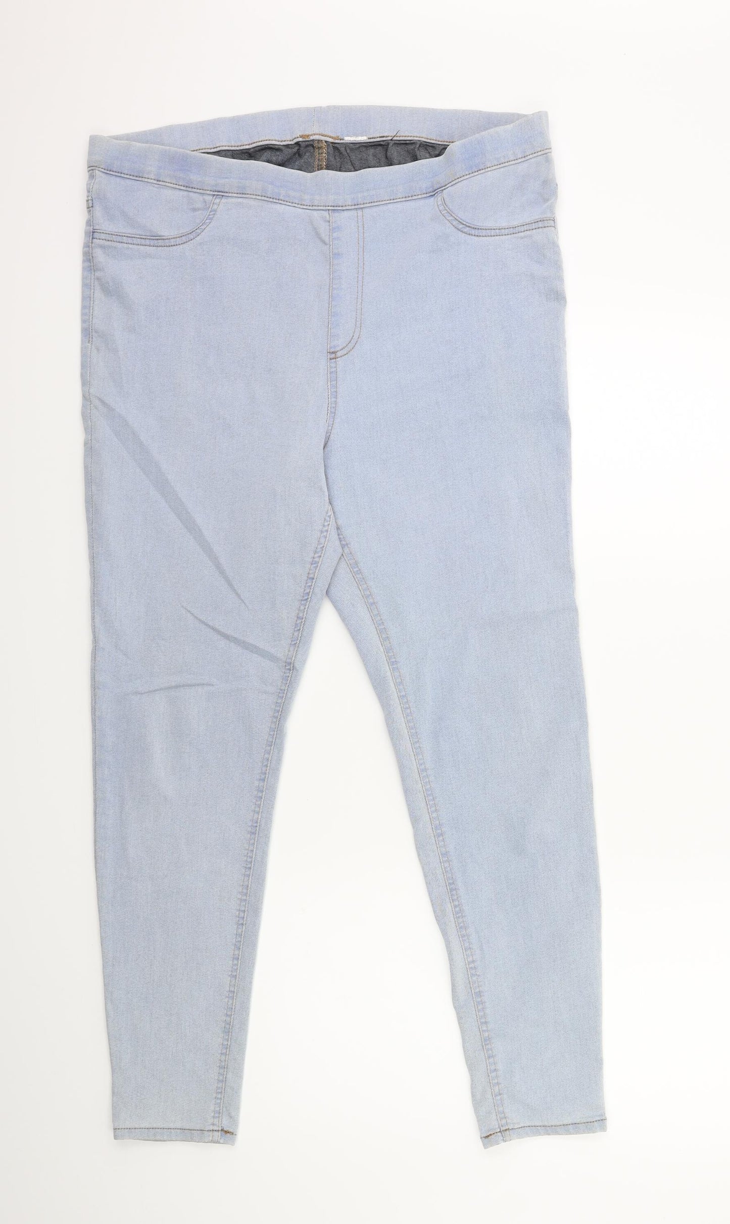 Preworn Womens Blue  Denim Jegging Jeans Size 36 in L28 in