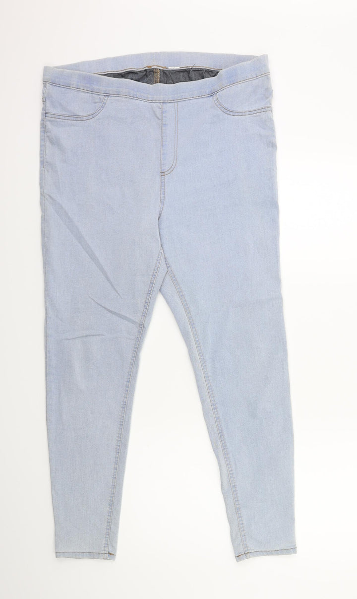 Preworn Womens Blue  Denim Jegging Jeans Size 36 in L28 in