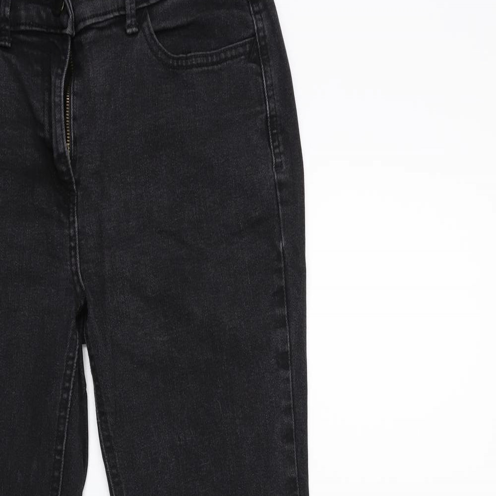 Marks and Spencer Womens Black  Denim Flared Jeans Size 10 L29 in