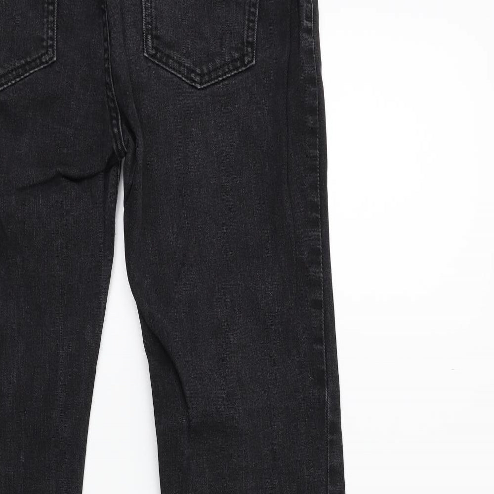 Marks and Spencer Womens Black  Denim Flared Jeans Size 10 L29 in