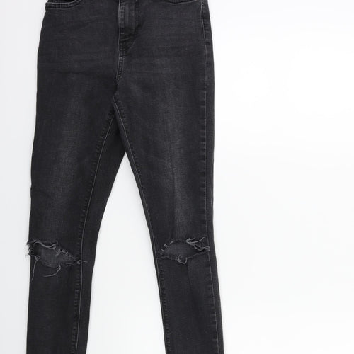 Denim & Co. Womens Black  Denim Skinny Jeans Size 6 L27 in