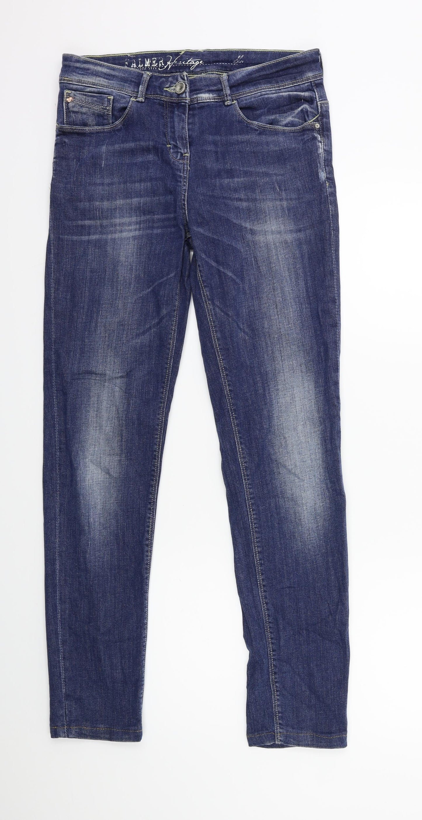 Falmer Heritage Womens Blue  Denim Skinny Jeans Size 8 L28 in
