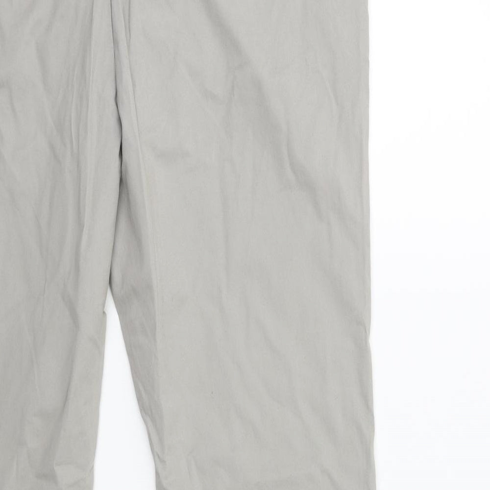 Papaya Womens Grey   Chino Trousers Size 14 L27 in