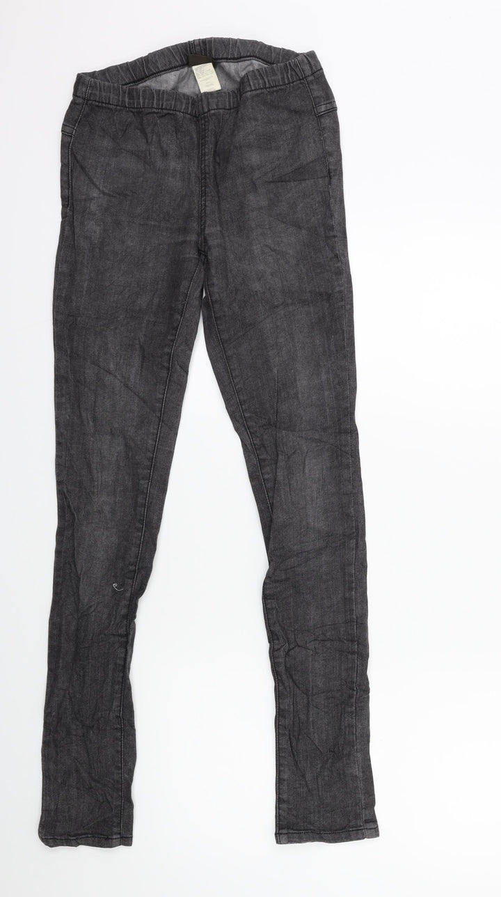 Pieces Womens Black  Denim Jegging Jeans Size S L30 in