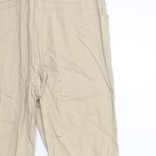Saint Tropez Clothing Womens Beige   Chino Trousers Size 12 L28 in