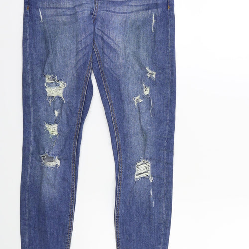 Denim & Co. Womens Beige  Denim Skinny Jeans Size 8 L30 in