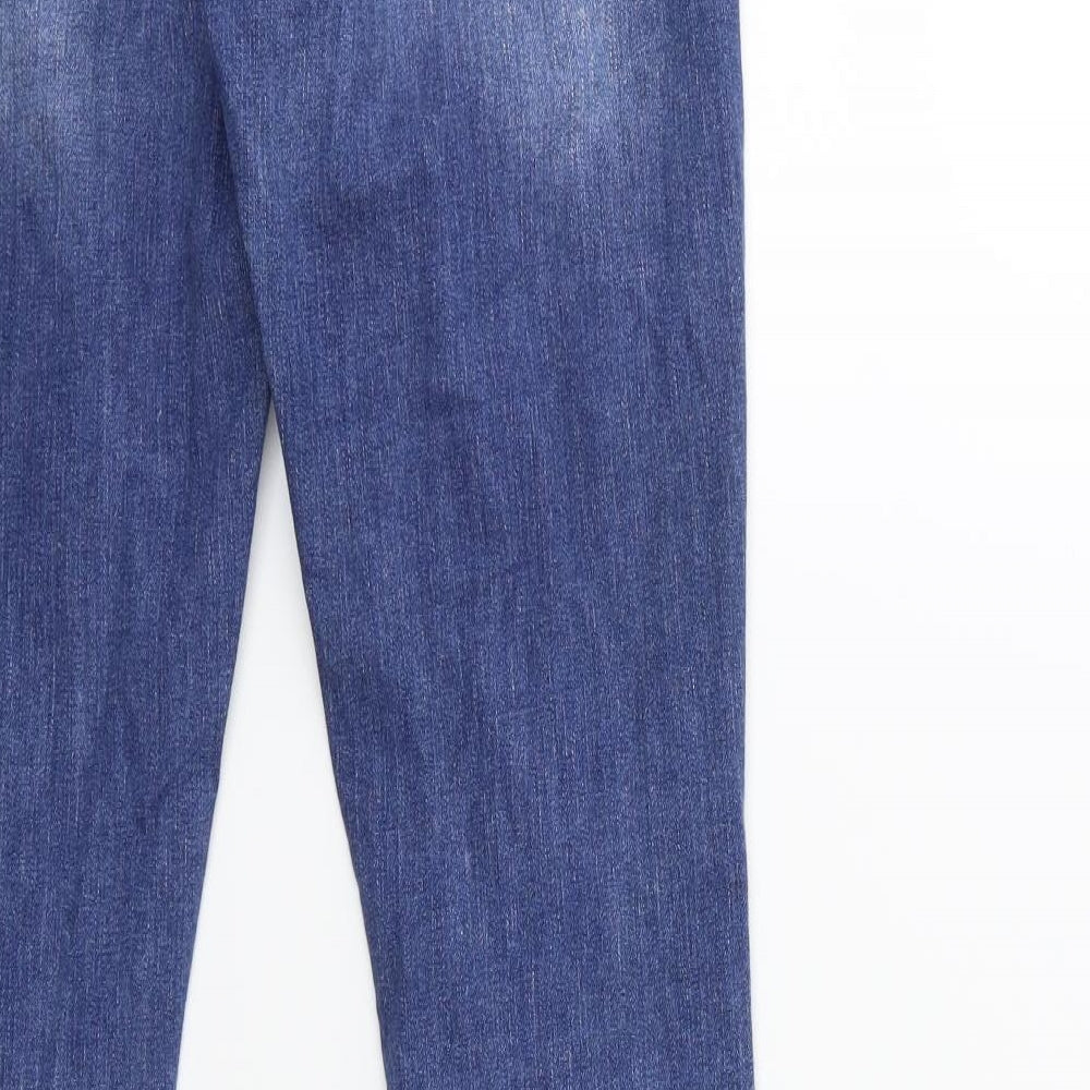 Denim & Co. Womens Beige  Denim Skinny Jeans Size 8 L30 in