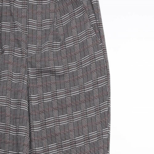Jaqueline deYong Womens Grey Check  Trousers  Size S L26 in